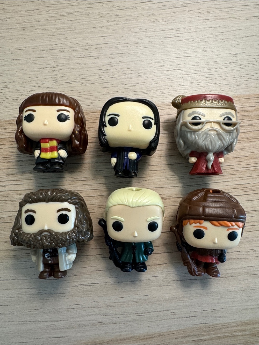 6 Pc Kinder Joy Harry Potter Figurine Set – Hermione, Ron, Snape & More